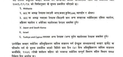 अभिमुखीकरण तालिम प्रदायकलाई बढिमा दुइ क्लस्टर छान्न पाउने