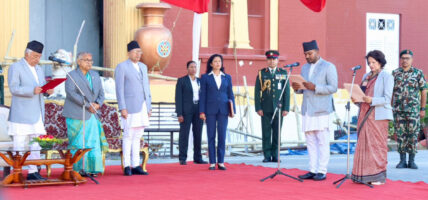 नवनियुक्त दुई मन्त्रीले लिए शपथ