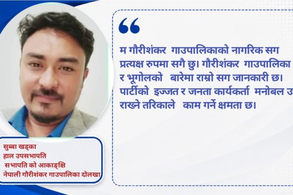 कांग्रेस गौरीशंकर सभापतिका लागि सुब्बा खड्काको लबिङ तीव्र