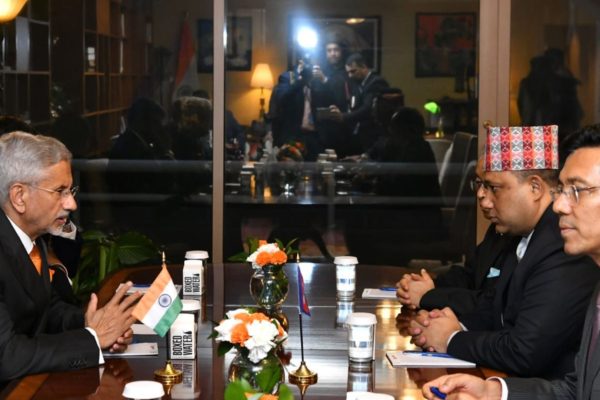 न्यूयोर्कमा परराष्ट्रमन्त्री खनाल र भारतीय विदेशमन्त्री जयशंकरबीच भेटवार्ता