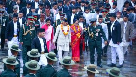 राष्ट्रपति पौडेलले वसन्तपुर पुगेर गरे इन्द्रजात्राको अवलोकन